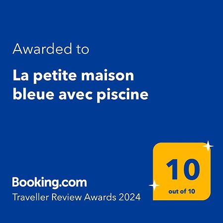 La Petite Maison Bleue Avec Piscine Loubejac Kültér fotó